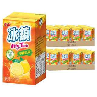 TAISUN 泰山 冰鎮檸檬紅茶, 250ml, 48入