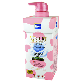 yOKO 優格牛奶身體乳, 質地輕盈, 好吸收不黏膩, 含桑葚萃取物, 400ml, 1瓶