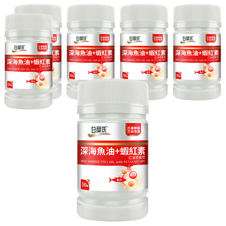 BRAND'S 白蘭氏 深海魚油 蝦紅素, 30顆, 750mg, 6罐