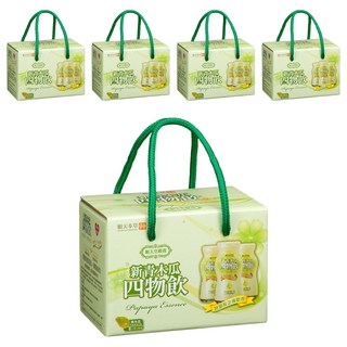 順天本草 新青木瓜四物飲禮盒 Papaya Essence, 6瓶, 100ml, 5盒