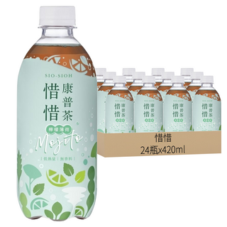 惜惜 康普茶氣泡飲, 檸檬薄荷口味, 24瓶, 420ml