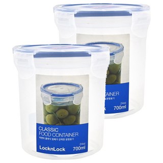 LocknLock 樂扣樂扣 CLASSIC PP保鮮盒 圓型, 700ml, 2個