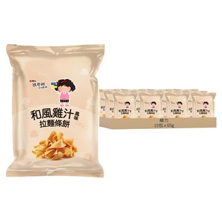 維力 張君雅小妹妹 拉麵條餅 和風雞汁風味, 65g, 15包