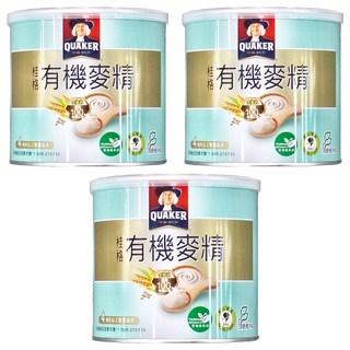 QUAKER 桂格 有機麥精 4個月以上適用, 300g, 3罐