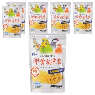 Canary 天惠鳥用冷凍乾燥 40g b-s879 鳥類營養補充品 天然無添加 促進健康, 蛋黃丁, 6入