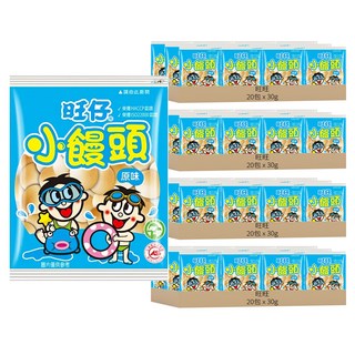 旺旺 旺仔小饅頭, 口感酥脆 入口即化 營養豐富, 30g, 80包