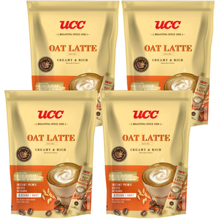 UCC 嚴選香醇燕麥拿鐵三合一, 適合素食者, 冷熱皆宜, 23g, 8入, 4袋