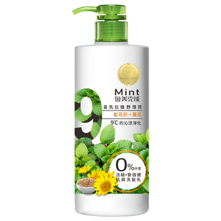 MEKELONG 金美克能 抗屑洗髮乳 強健配方，喜馬拉雅山野薄荷 紅花籽+葵花，9°C沁涼淨化, 750ml, 1瓶