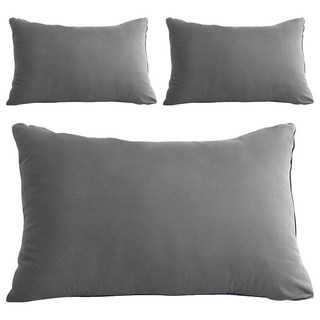 J-bedtime 床寢時光 石墨烯能量羽絲絨枕頭, 3個, 灰色