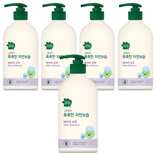 GREEN FINGER 綠手指 嬰兒保濕洗髮精 500ml - 西班牙橄欖油 安心配方, 5瓶