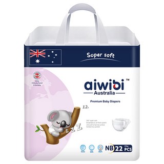 aiwibi 愛薇彼 零觸感瞬吸黏貼型尿布 ~5kg, NB, 22片