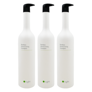 O'right 歐萊德 竹萃保濕洗髮精 深層保濕 修護受損髮絲, 1L, 3瓶