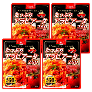HACHI 義麵醬 辣蕃茄, 日本原裝進口, 蔬菜的鮮甜香氣配上嗆紅香辣紅醬, 260g, 4包