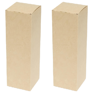 Pomei 博美 牛皮無印紙盒 NO.37 7*7*22cm (10入), 牛皮, 2組