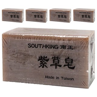 LANOWN 南王 沐浴皂 紫草皂 全身適用 植物油成分 深層清潔肌膚 溫和不刺激, 5個, 100g