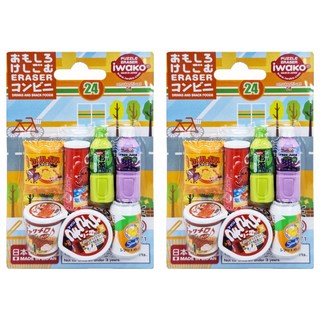 Iwako 造型橡皮擦, 零食飲料組合, 飲料點心, 2組