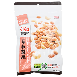 ViVa 萬歲牌 珍味雙果, 杏仁果與腰果, 100公克, 100g, 1包