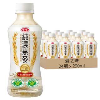愛之味 純濃燕麥 天然原味, 290ml, 24瓶