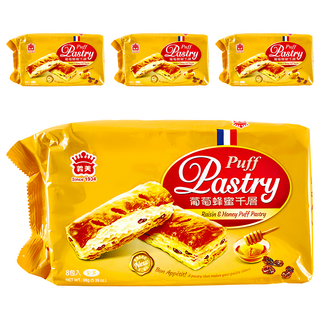 義美 千層派 葡萄蜂蜜 8包, 96g, 4袋
