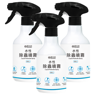 HUKUROU 福來朗 水性除蟲噴霧 500ml，14天長效作用, 3瓶