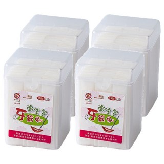 粉彩小兔 衛生包牙籤刷 獨立包裝 牙縫清潔 牙齦護理, 0.1cm, 150支, 4盒