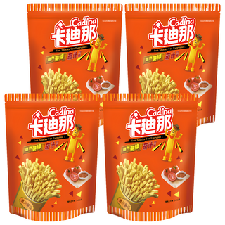 卡迪那 德州薯條 茄汁口味 中空造型 口感酥脆, 240g, 4包
