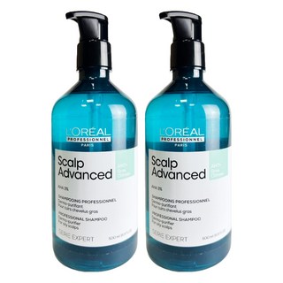 L'OREAL PARiS 巴黎萊雅 絲漾博水楊酸控油洗髮精500ml, 2入