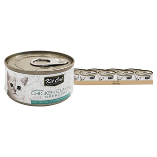 Kit Cat 貓罐, 經典新鮮去骨雞肉, 80g, 24罐