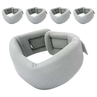 QIDINA 升級冰絲海綿低頭族救星頸椎支撐架 D 灰色, 5個