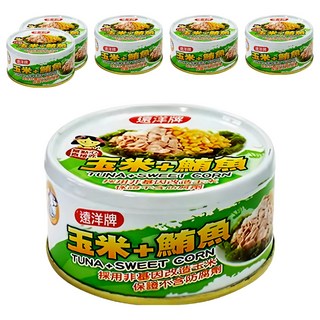 遠洋牌 玉米 + 鮪魚 罐頭, 6個, 110g