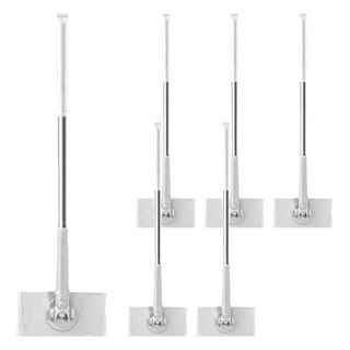 BangJiaShi 幫家適 無死角旋轉平板拖把 白色, 6支