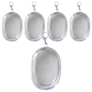 小麥購物 吊掛透明收納包 L2207, 透明色, 5個