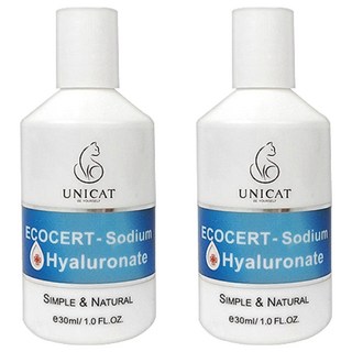 UNICAT 變臉貓 Ecocert 玻尿酸保濕原液 30ml 雙分子技術補水 保水 鎖水, 2瓶