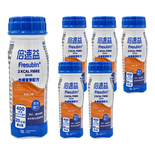 FRESENIUS KABI 倍速益含纖營養配方，杏桃口味，2 Kcal，高鈣綜合維生素礦物質, 200ml, 6瓶