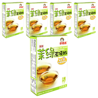 FAIRSEN 惠昇食品 好媽媽 茉綠茶凍粉, 75g, 做法簡單, 不用烤箱就能做, 甜味適中, 口感綿密厚實, 5盒