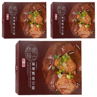 鮮覺 本格四川 麻辣鴨血豆腐, 450g, 3盒