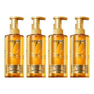 L'OREAL PARiS 巴黎萊雅 黃金胜肽柔韌修護洗髮露, 修護滋養，逆轉乾枯受損髮質，72小時持久留香，48小時頭皮淨爽, 440ml, 4件