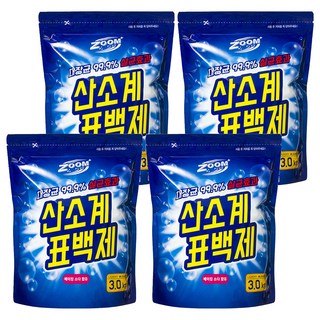 Tamsaa 漂白粉, 3kg, 氧氣系漂白效果, 4包