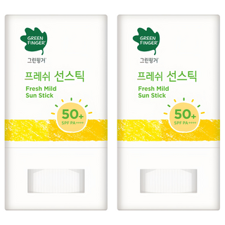 GREEN FINGER 綠手指 幼兒清新溫和防曬棒 15g 寶寶防曬首選, 2個