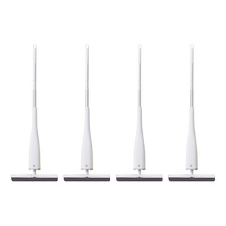 藍小魚 不發硬四面擠水海綿拖把 33 x 8 x 130cm, 4支