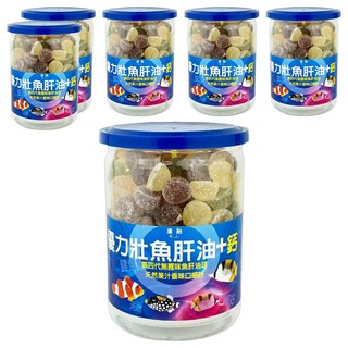 廣融 優力壯魚肝油 + 鈣 軟糖, 275g, 6罐