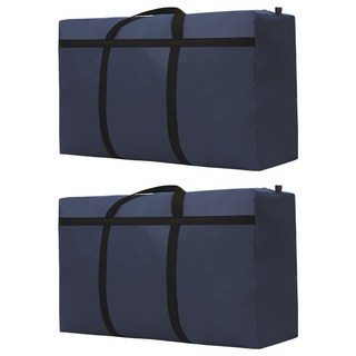 巨無霸加固防水耐重搬家袋 深灰色 超大容量耐磨搬運收納袋, 2個