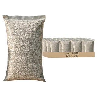 Nice u 毛樂趣 消臭抗菌球砂, 天然膨潤土, 低粉塵, 強力除臭, 1.3kg, 12包, 消臭抗菌