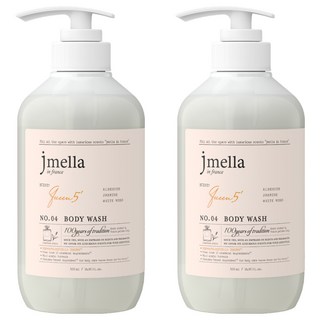 jmella 法式漫舞香水沐浴乳 No.04 Queen5 乙醛+茉莉+白麝香, 500ml, 2瓶