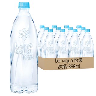 bonaqua 怡漾 鹼性離子水, 888ml, 20瓶