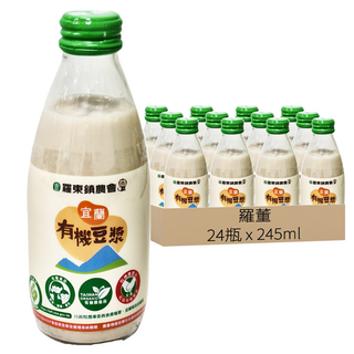 羅董 宜蘭有機豆漿, 245ml, 24瓶