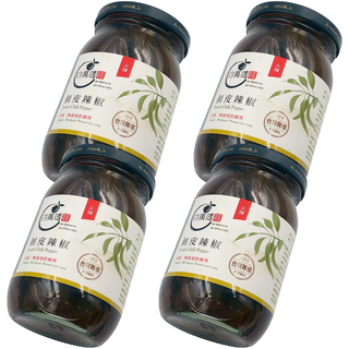 白裏透紅 剝皮辣椒 火辣, 4個, 450g