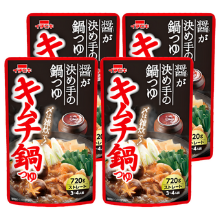 ICHIBIKI 一引 火鍋高湯底 泡菜風味火鍋高湯, 720g, 4個