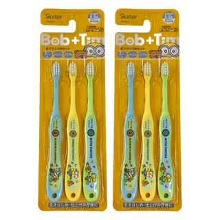 Skater 兒童牙刷 0-3歲, 小小兵, 3支, 2組