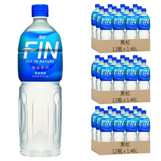 黑松 FIN 補給飲料, 補充水分及電解質, 等滲透壓設計, 低熱量配方, 1.46L, 36瓶
